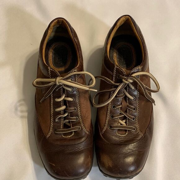 Men’s size 11 lace up oxfords brown & tan - Picture 1 of 10